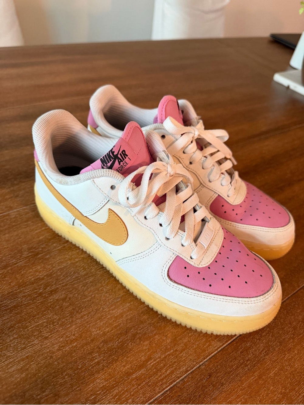 Nike Women’s Air Force 1 Low - Pink/Yellow
